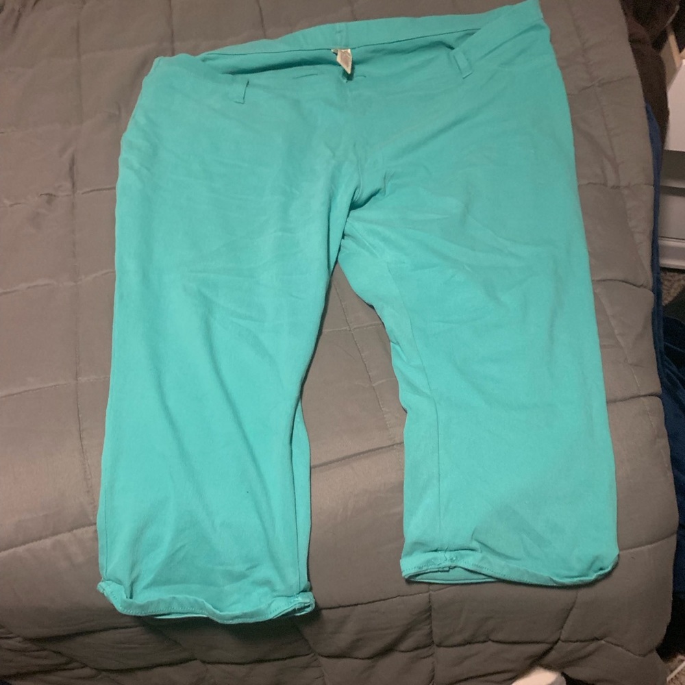 Teal jeggings
